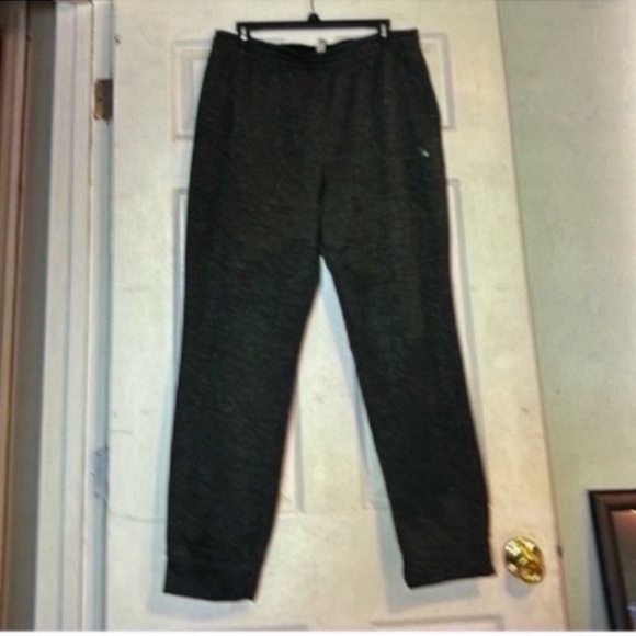 Adidas Black and Gray Sweatpants with Tapered Legs - Picture 1 of 7